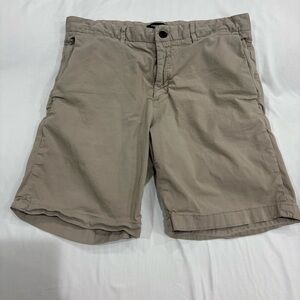 Theory Men's/ Youth Flat Front Shorts in Taupe